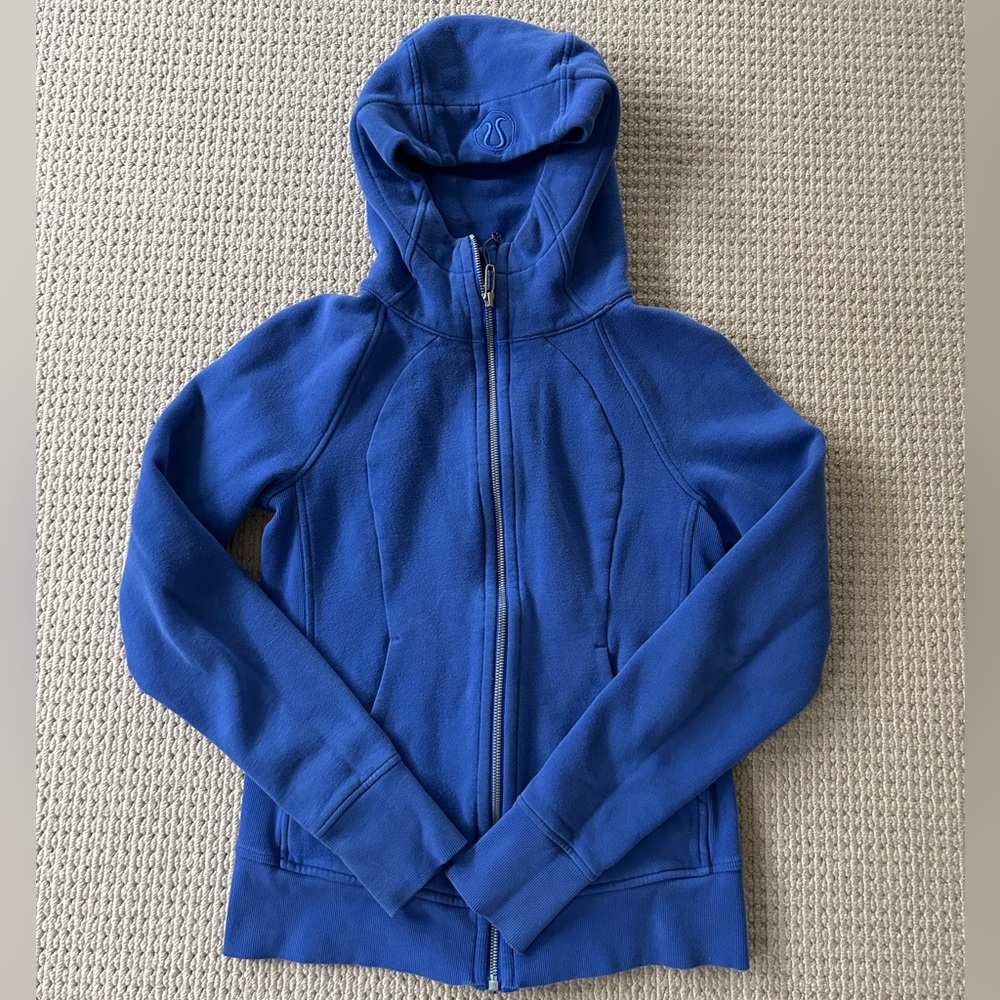 blazer blue full zip scuba 6